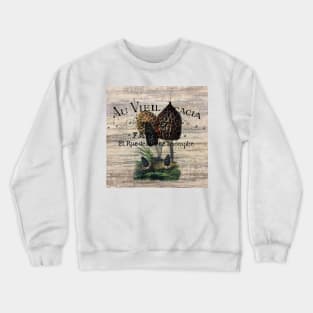 Dark Academia autumn nature woodland french botanical forest mushroom Crewneck Sweatshirt